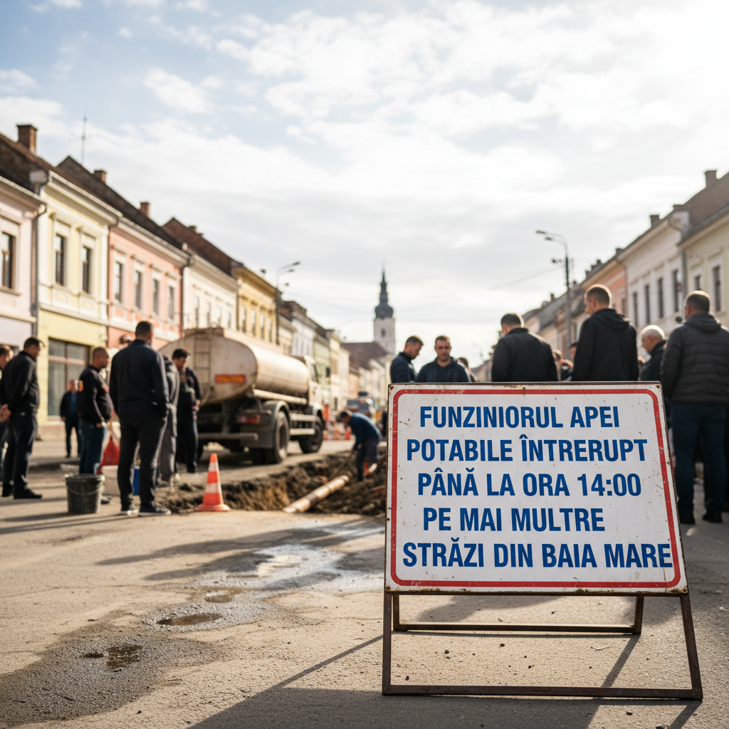 00 pe mai multe străzi din Baia Mare