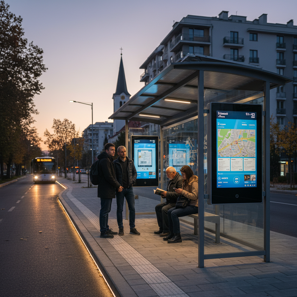 Baia Mare introduce stații de transport în comun inteligente smart