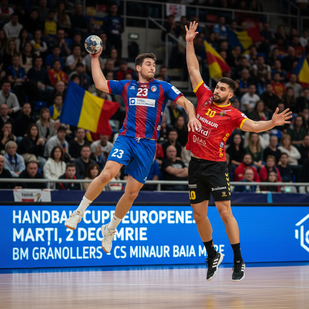 BM Granollers vs. CS Minaur Baia Mare în Cupele Europene, marți 2 decembrie