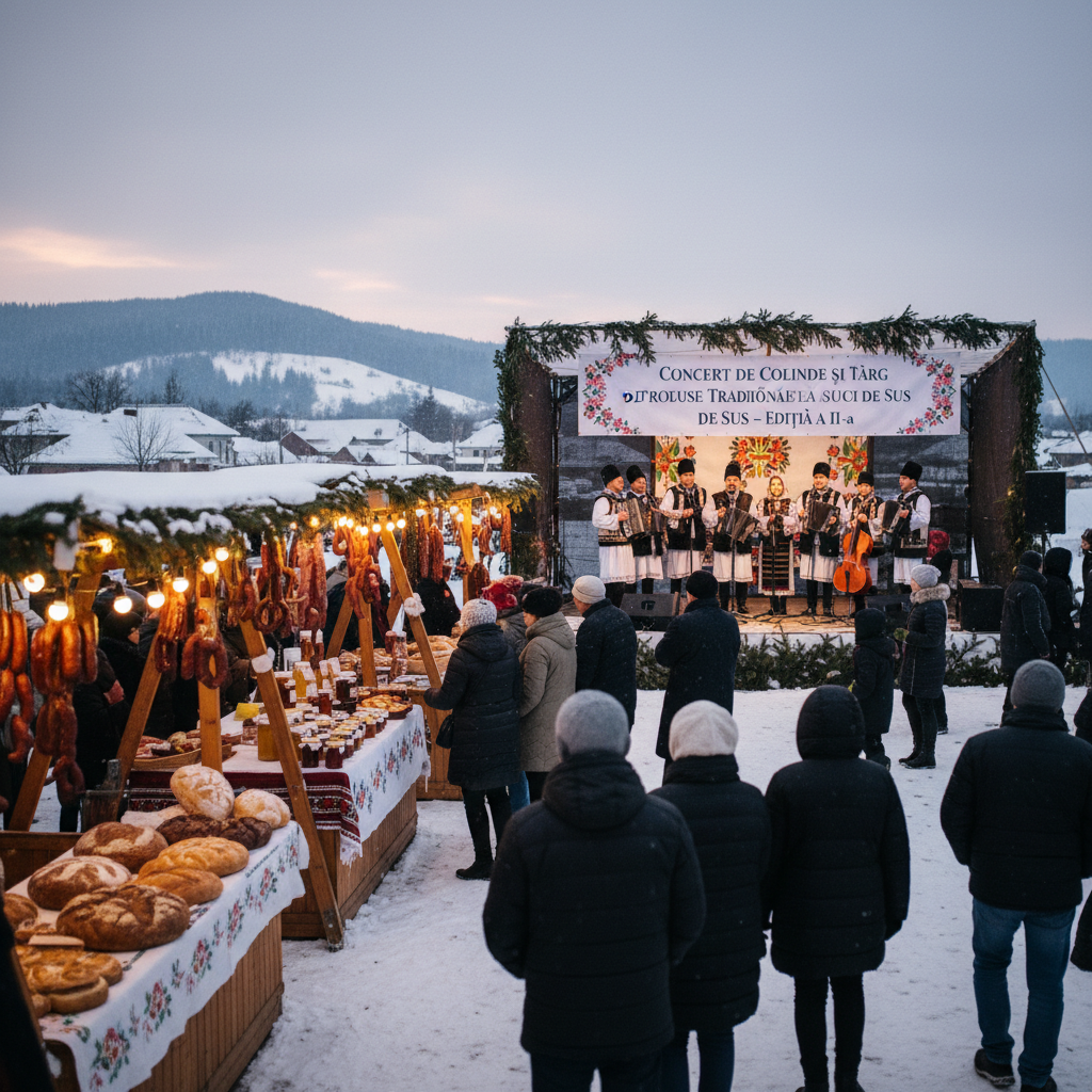 Concert de Colinde și Târg de Produse Tradiționale la Suciu de Sus – Ediția a II-a 2024