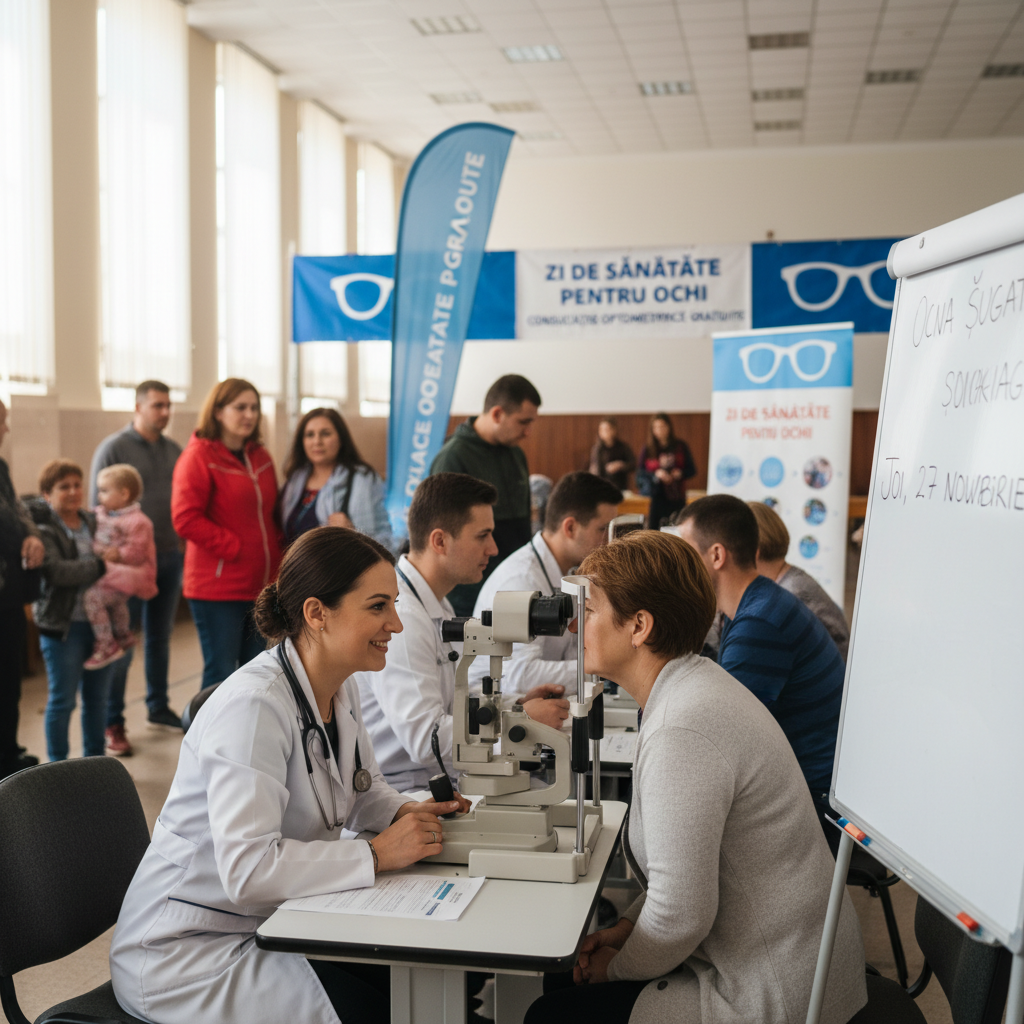 Consultații optometrice gratuite joi, 27 noiembrie