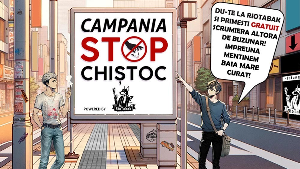 O nouă inițiativă în Baia Mare: „STOP CHIȘTOC!” – Campanie dedicată protejării mediului urban