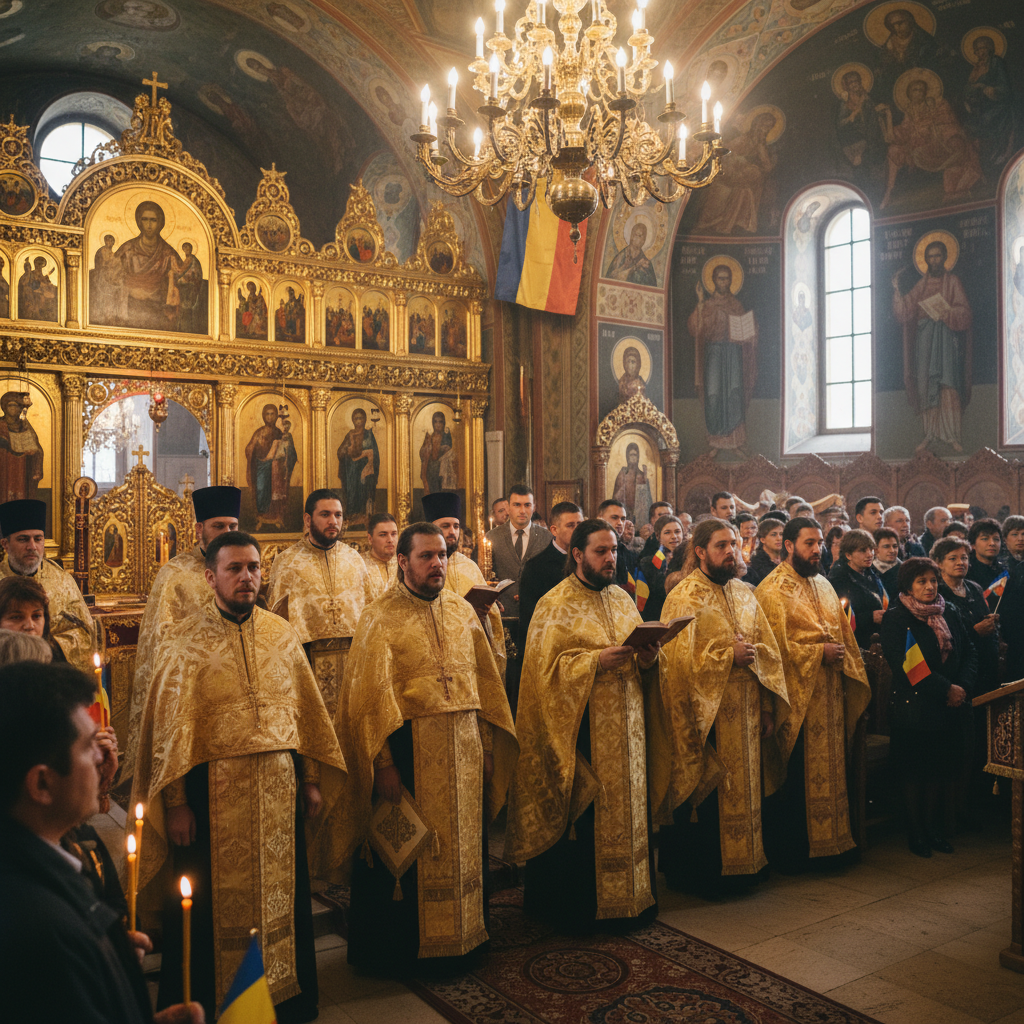 Te Deum sărbătorit în biserici de Ziua Națională a României