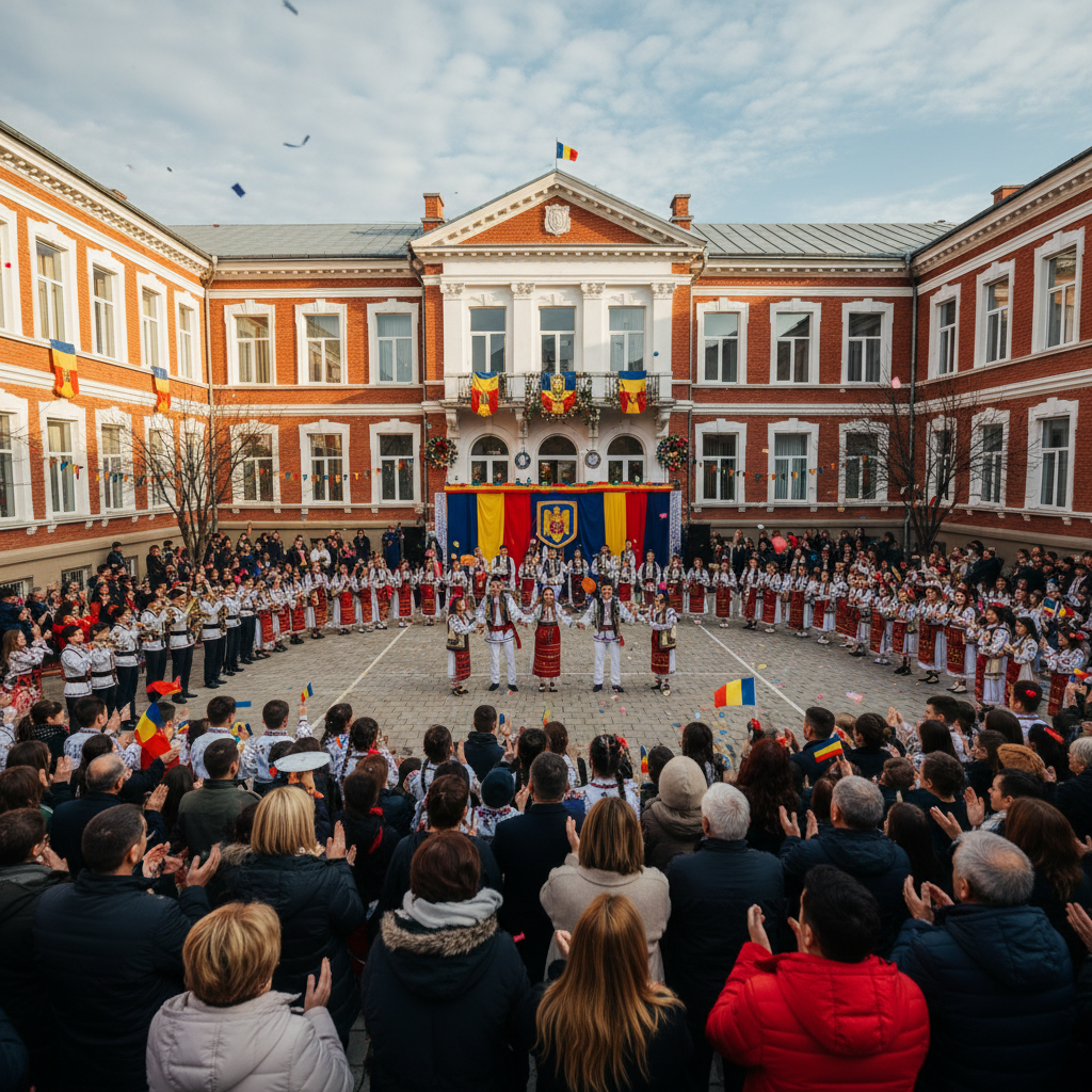 Ziua Națională a României celebrată la Liceul Teoretic Bogdan-Vodă